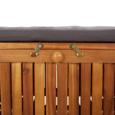 Bancă grădină cu depozitare - Lemn acacia - Livrare gratuită