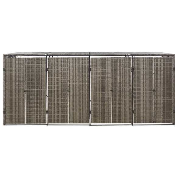 Magazie Pubele 4x - Gri, Poliratan | Livrare Gratuită