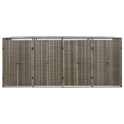 Magazie Pubele 4x - Gri, Poliratan | Livrare Gratuită