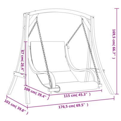 Balansoar cu Pernă - Lemn Masiv | Comandă cu Livrare Gratuită