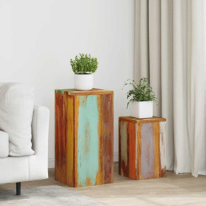 Suporturi Plante Lemn Reciclat - Set 2 Buc | Livrare Gratuita