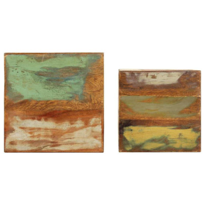 Suporturi Plante Lemn Reciclat - Set 2 Buc | Livrare Gratuita