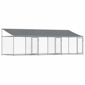 Cușcă Câini Mare 6x2x2 m - Oțel Galvanizat, Livrare Gratuită 2
