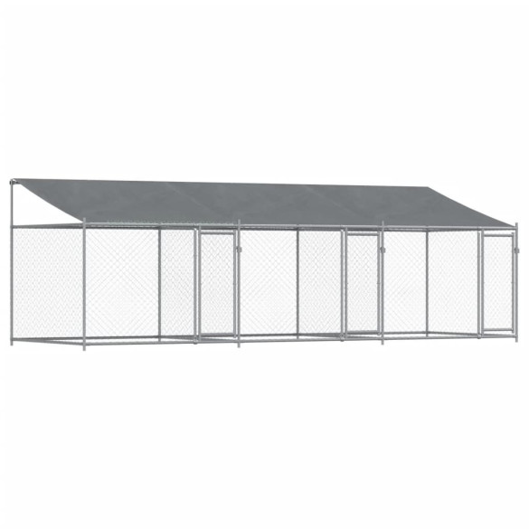 Cușcă Câini Mare 6x2x2 m - Oțel Galvanizat, Livrare Gratuită