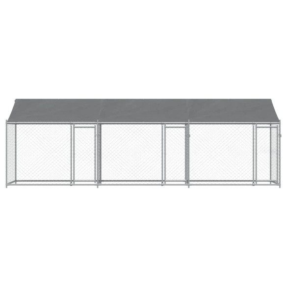 Cușcă Câini Mare 6x2x2 m - Oțel Galvanizat, Livrare Gratuită