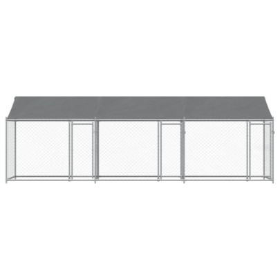 Cușcă Câini Mare 6x2x2 m - Oțel Galvanizat, Livrare Gratuită