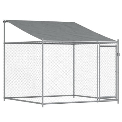 Cușcă Câini Mare 6x2x2 m - Oțel Galvanizat, Livrare Gratuită