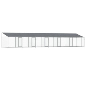 Cușcă Câini Mare cu Acoperiș | Oțel Galvanizat | Livrare Gratuită 2