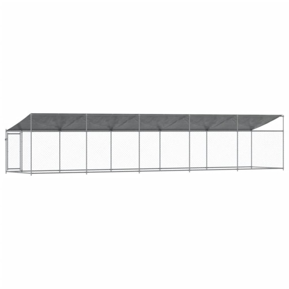 Cușcă Câini 10x2x2 m - Oțel Galvanizat cu Acoperiș | Livrare Gratuită