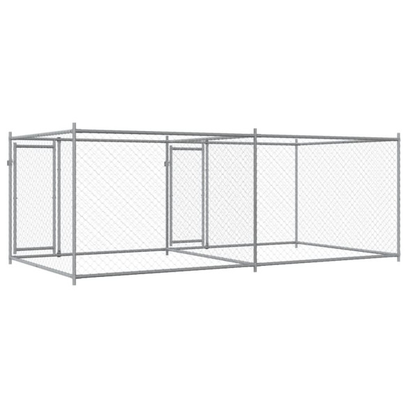 Cușcă Câini Exterior - Oțel Galvanizat, 4x2x1.5m | Livrare Gratuită