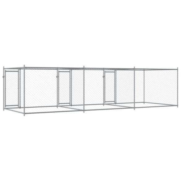 Cușcă Câini Oțel Galvanizat 6x2x1,5 m - Livrare Gratuită