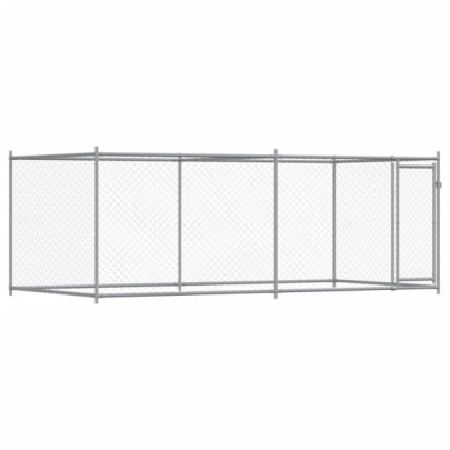 Cușcă Câini Exterior - 4x2x1.5m - Oțel Galvanizat | Livrare Gratuită