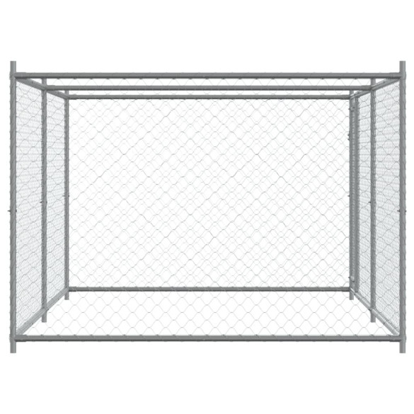 Cușcă Câini Exterior - 4x2x1.5m - Oțel Galvanizat | Livrare Gratuită