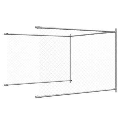 Cușcă Câini Exterior - 4x2x1.5m - Oțel Galvanizat | Livrare Gratuită