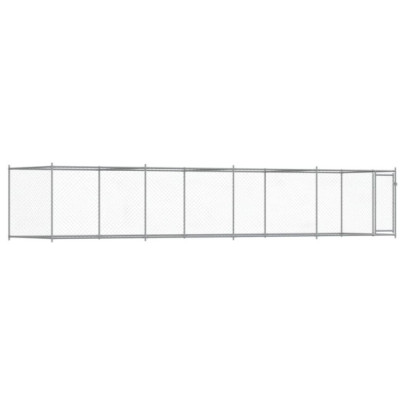 Cușcă Câini Exterior - Oțel Galvanizat, 8x2x1.5m | Livrare Gratuită