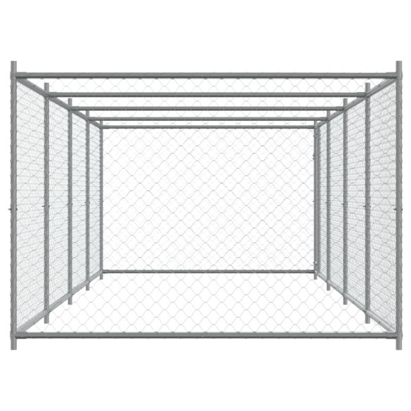 Cușcă Câini Exterior - Oțel Galvanizat, 8x2x1.5m | Livrare Gratuită