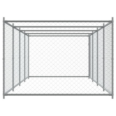 Cușcă Câini Exterior - Oțel Galvanizat, 8x2x1.5m | Livrare Gratuită