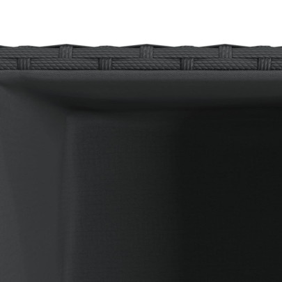 Jardiniere Grădină 2 buc - Negru 40x40x80 cm - Poliratan