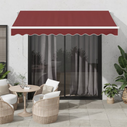 Copertină Automată Retractabilă Vișiniu 300x250 cm