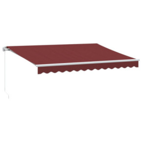 Copertină Retractabilă Manuală cu LED - Vișiniu 350x250 cm 2