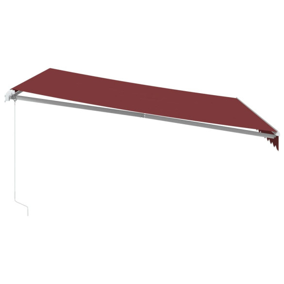 Copertină Retractabilă Manuală cu LED - Vișiniu 400x300 cm