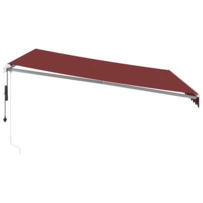 Copertină Retractabilă Automată cu LED - Vișiniu 400x300 cm