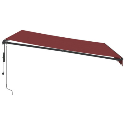 Copertină Automată Retractabilă Vișiniu 400x350 cm