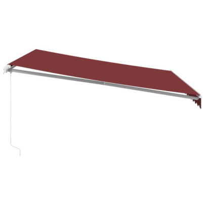 Copertină Retractabilă Manual Vișiniu 400x300 cm | Livrare Gratuită