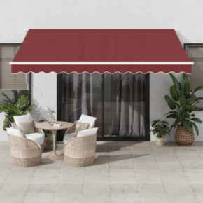Copertină Automată Retractabilă Vișiniu 400x300 cm