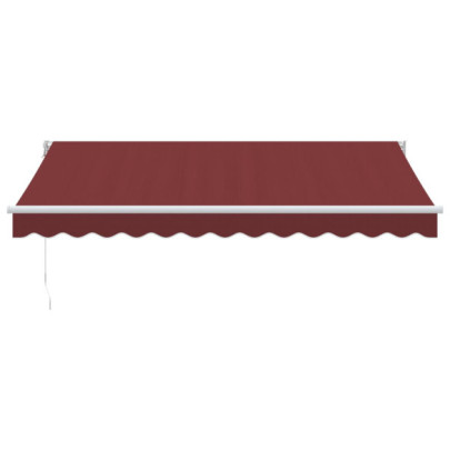 Copertină retractabilă manual - Vișiniu 350x250 cm
