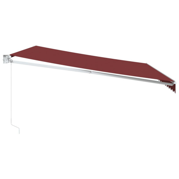 Copertină retractabilă manual vișiniu 450x300 cm