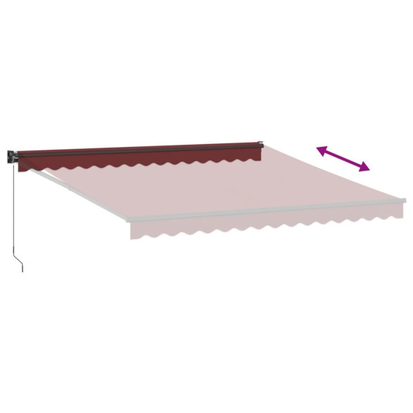 Copertină Retractabilă Manuală - Vișiniu 400x300 cm Copertină Retractabilă Manuală - Vișiniu 400x300 cm