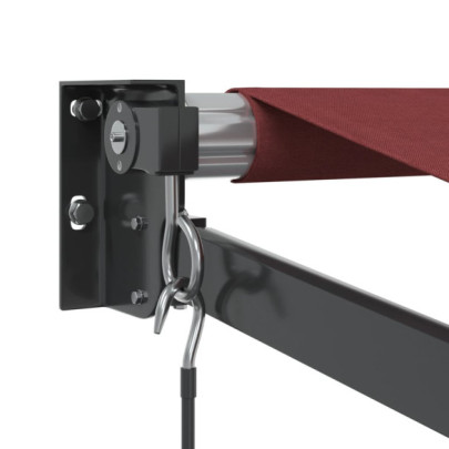 Copertină Retractabilă Manuală - Vișiniu 400x300 cm