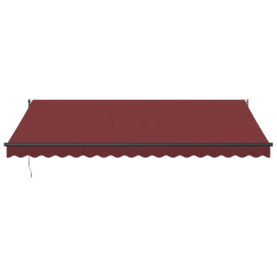 Copertină Retractabilă Manuală Vișiniu 450x300 cm | Livrare Gratuită