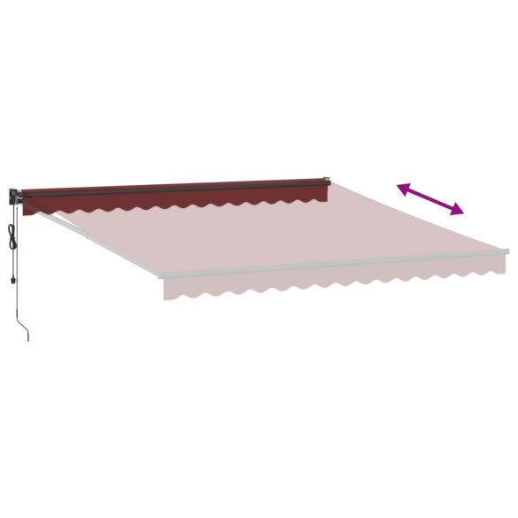 Copertină Automată Retractabilă Vișiniu 400x300 cm