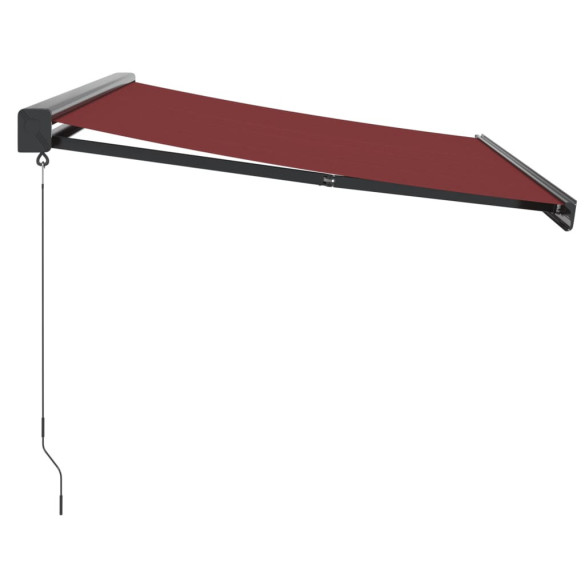 Copertină retractabilă manual vișiniu 350x250 cm | Livrare gratuită