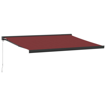 Copertină Retractabilă Manual Vișiniu 400x300 cm | Livrare Gratuită