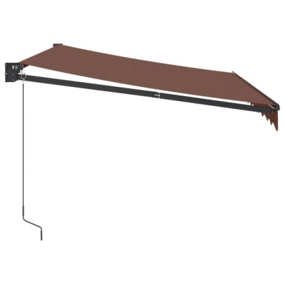 Copertină Retractabilă Manuală Maro 300x250 cm | Livrare Gratuită