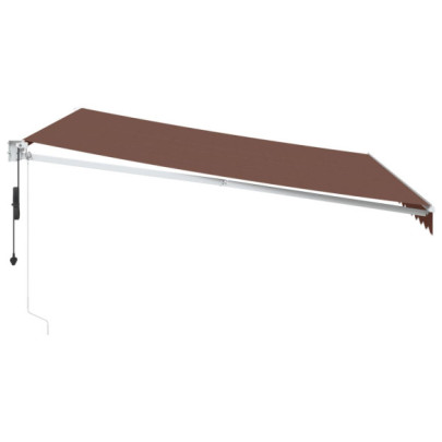 Copertină automată maro 400x300 cm | Livrare gratuită
