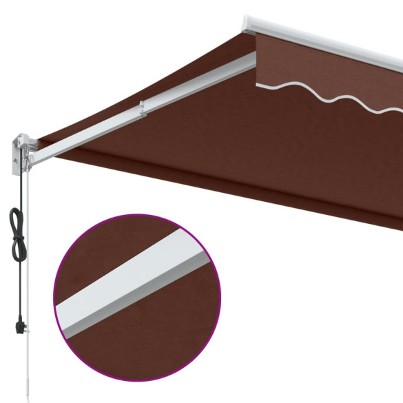Copertină automată maro 400x300 cm | Livrare gratuită