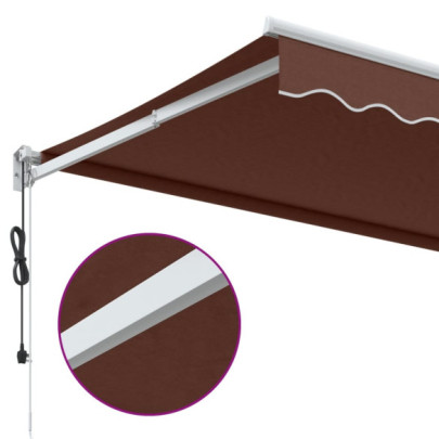 Copertină automată maro 400x300 cm | Livrare gratuită