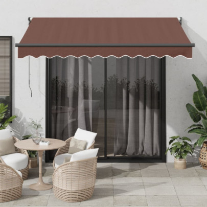 Copertină Automată Retractabilă - Maro 300x250 cm | Livrare Gratuită