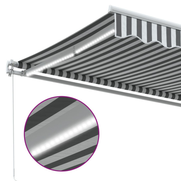 Copertină Retractabilă cu LED pentru Terasă - 4x3m