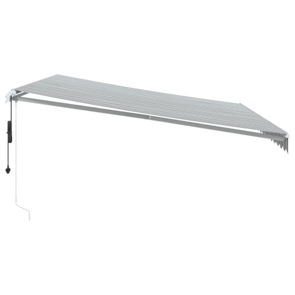 Copertină Automată cu LED și Senzor Vânt - 450x300 cm