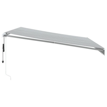 Copertină Automată cu LED și Senzor Vânt - 450x300 cm