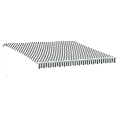 Copertină retractabilă manual cu LED - 400x350 cm - Livrare gratuită