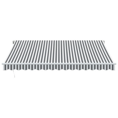 Copertină retractabilă manual cu LED - 400x350 cm - Livrare gratuită