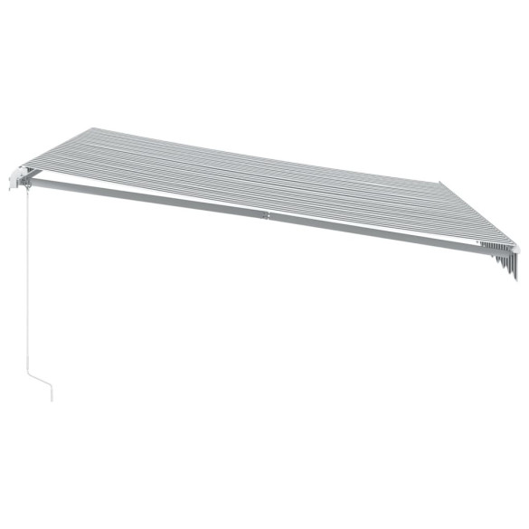 Copertină retractabilă manual cu LED - 400x350 cm - Livrare gratuită