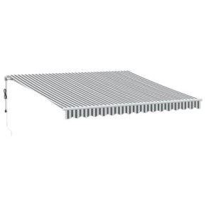 Copertină Automată Retractabilă 400x350 cm - Antracit/Alb 2