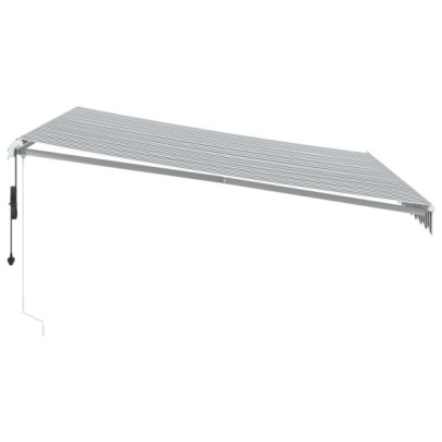 Copertină Automată Retractabilă 400x350 cm - Antracit/Alb